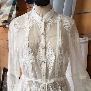 Coleen Lopez Antique Lace Tunic size large
